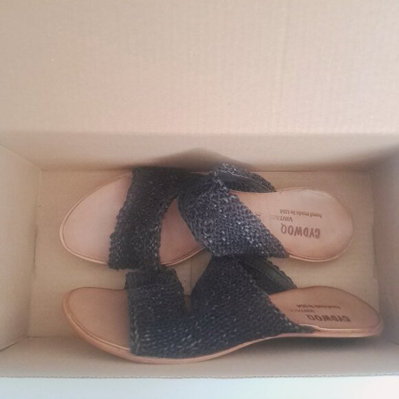 NIB CYDWOQ Brave Woven Leather Sandals (42) 11 - Picture 3 of 9